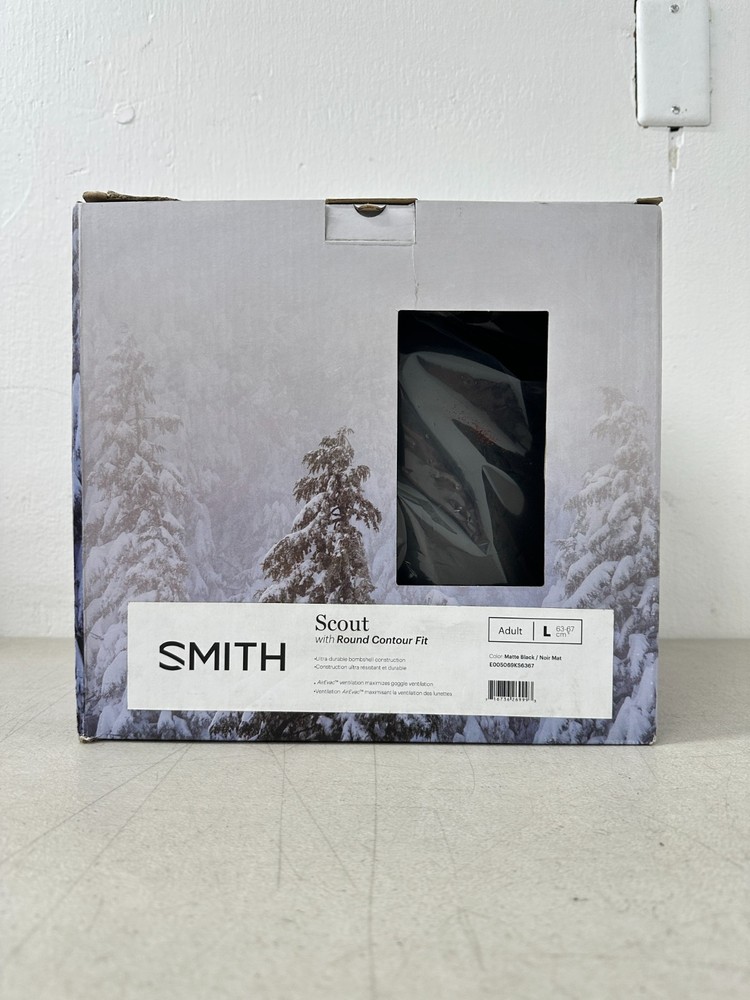 SMITH OPTICS Scout Round Contour w/ Bombshell Construction - Matte Black - Large