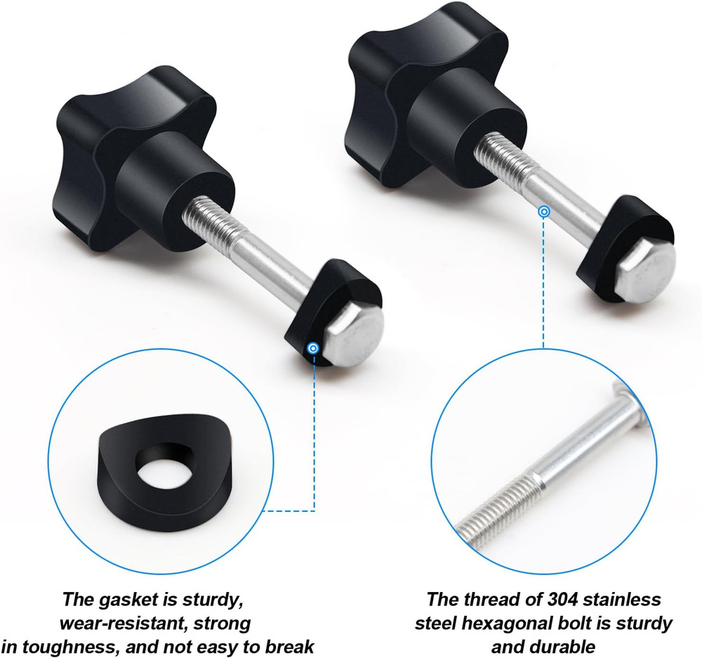 Rollator Walker Replacement Knob 2 PCS Replacement Arm Adjustment Knobs
