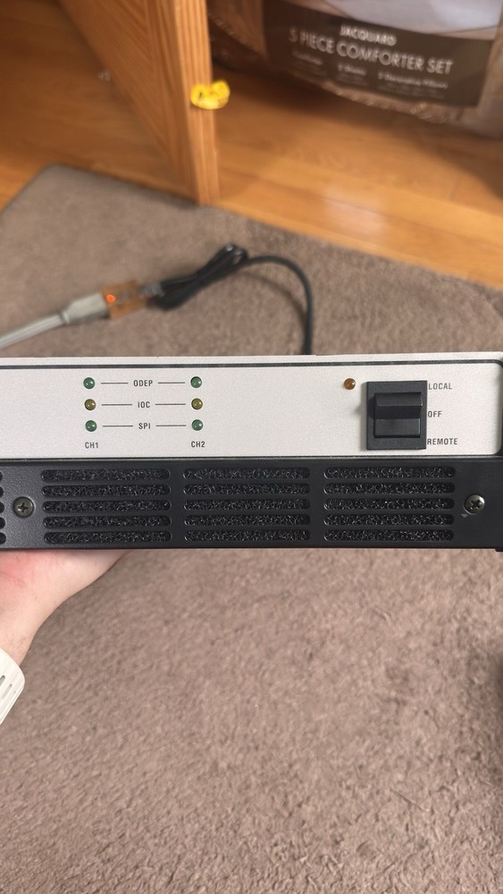 Crown Com-Tech 210 2-Channel Power Professional Amplifier Power Tested