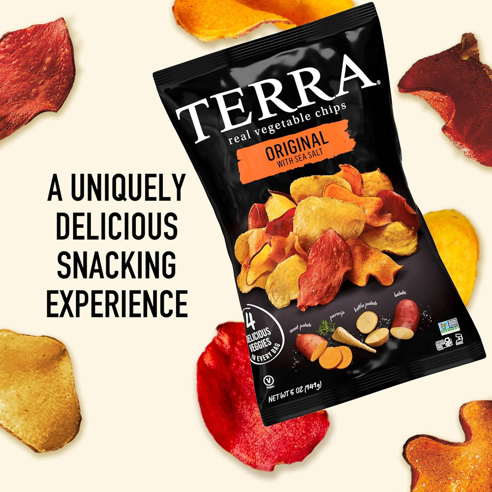Vegetable Chips, Original Vegetable Chips with Sea Salt, 5 Oz