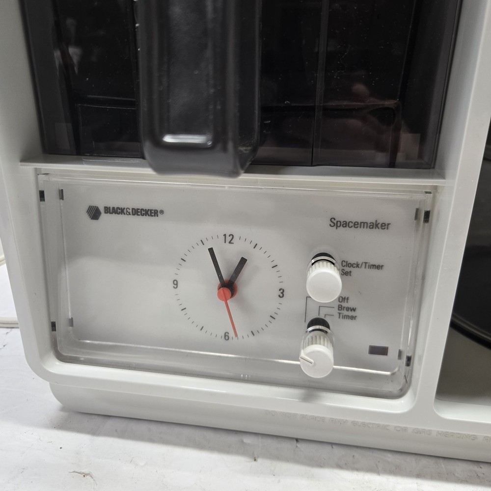 Black & Decker Spacemaker Drip Coffee Maker SDC2B Preowned Vtg Tested