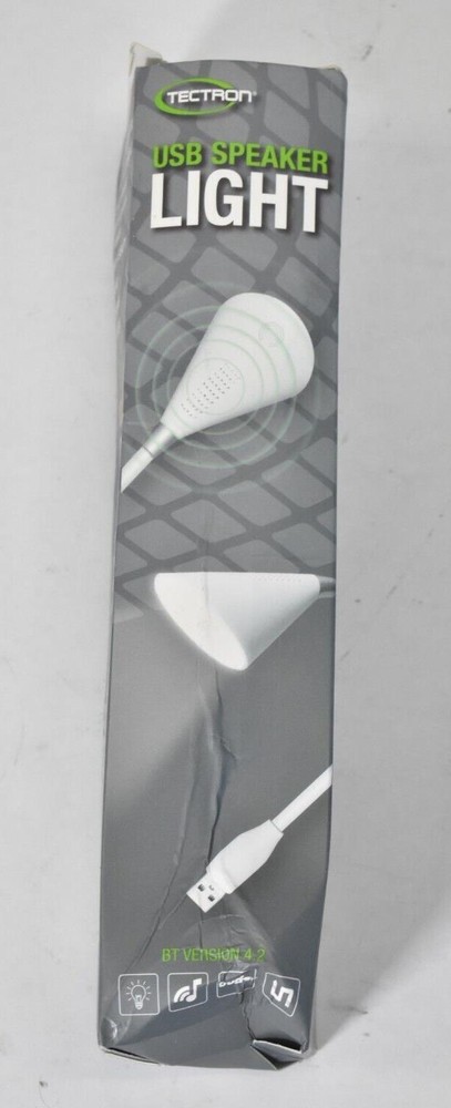 Tectron USB Speaker Light BT Version 4.2 White ST STAND 7 Electronic LED