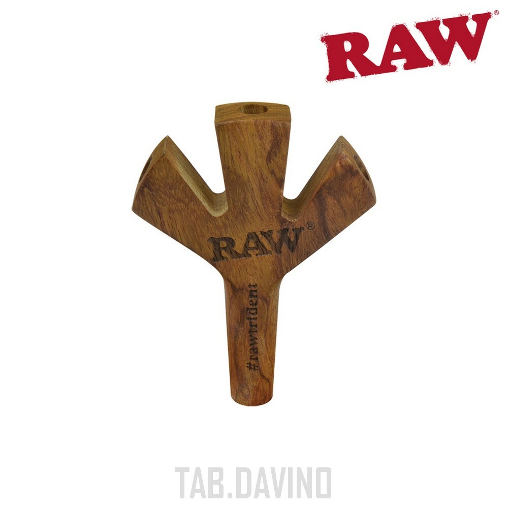 Raw Trident Wooden Cigarette Holder Triplo