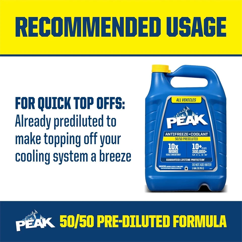Prediluted Antifreeze Coolant for All Engine Cooling Systems