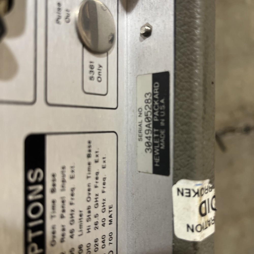 Hewlett Packard HP 5350B Microwave Frequency Counter Unit w/ Opt. 010