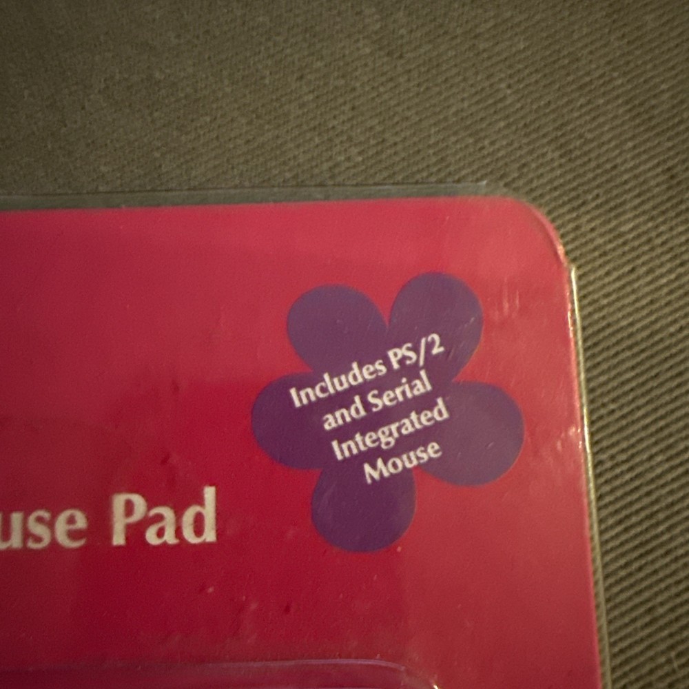 BARBIE COMPUTER MOUSE & MOUSE PAD SEALED Likely not for current computers