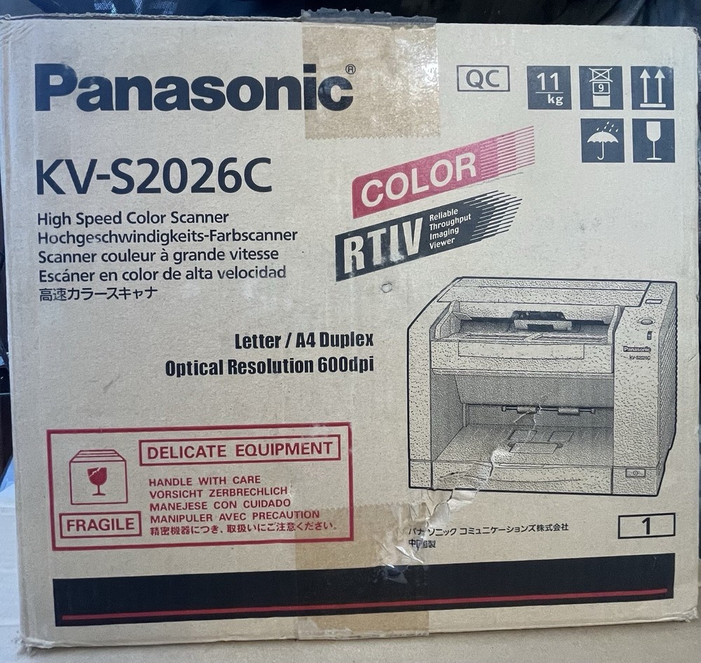 Panasonic KV-S2026C High Speed Color Scanner Document Scanner