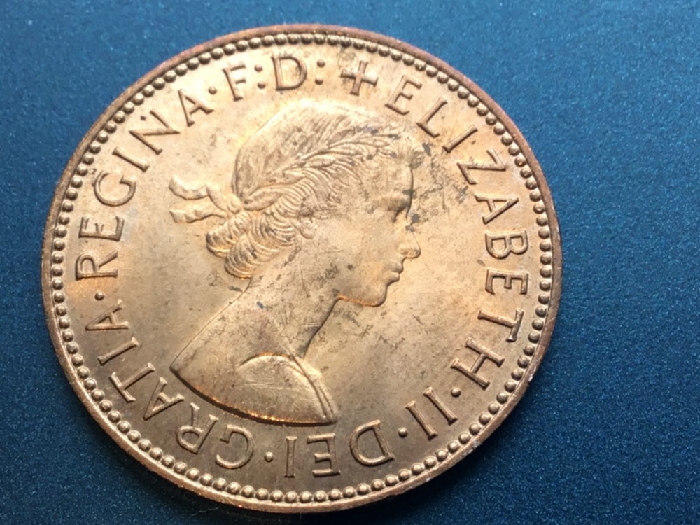 1967 uncirculated British halfpenny