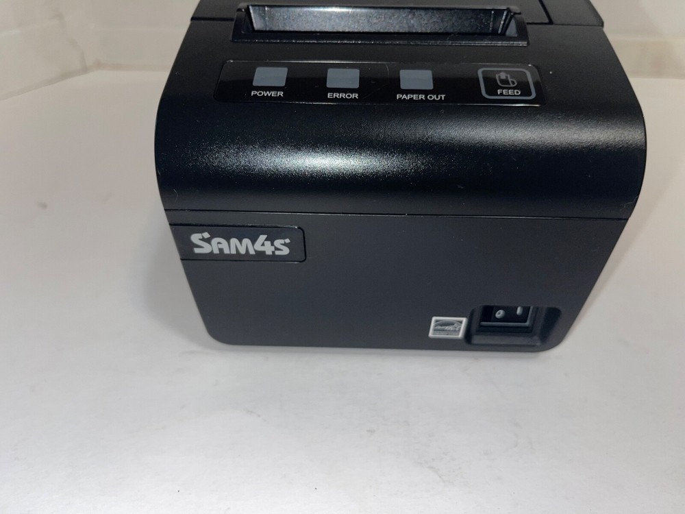 Sam4S ELLIX 30S Thermal POS Receipt Printer with Power Supply TESTED