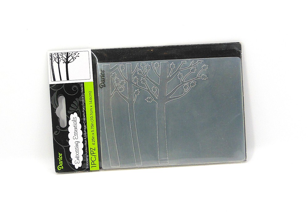 Retired Darice TREE TRUNKS Fall Autumn Winter Embossing Folder