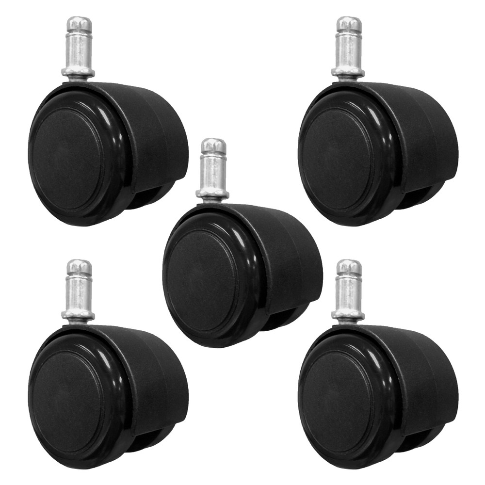 2" Replacement Office & Task Chair Caster for Hard Floors - 5 pc Set - S3036-5