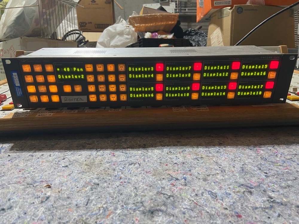 USED Grass Valley Encore/Prelude PMB Control Panel POWER TESTED