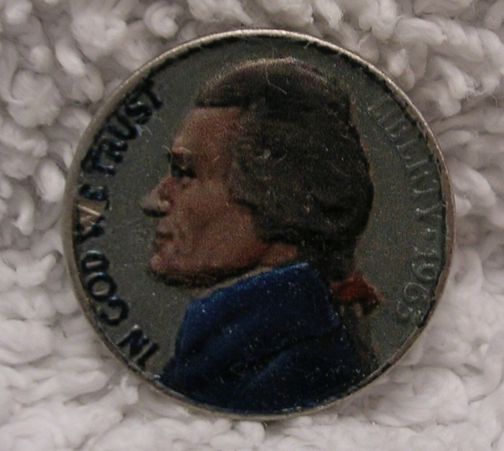 Jefferson Nickel - Colorized