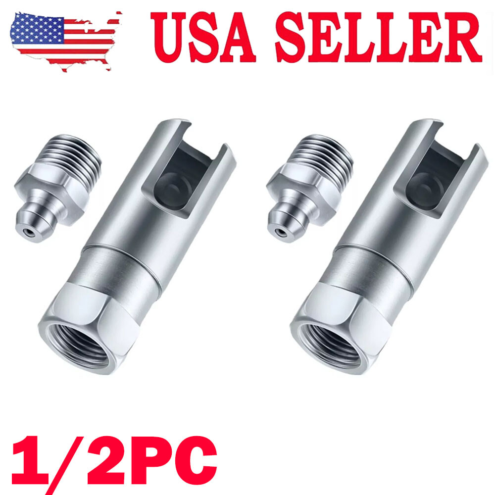 1/2PACK Right-Angle 90-Degree Push-on Grease Coupler With 1/8 Inch NPT Threads