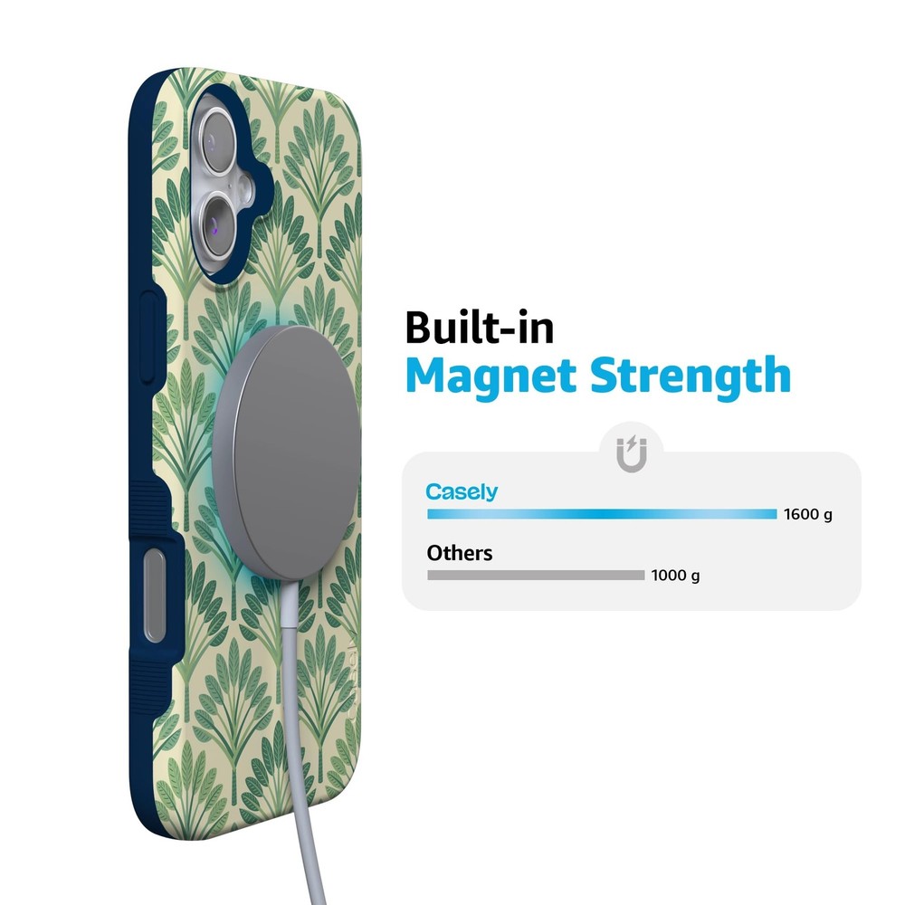 Casely iPhone 16 Case | Palm Royale | Palm Beach | Bold Protective Design | Comp
