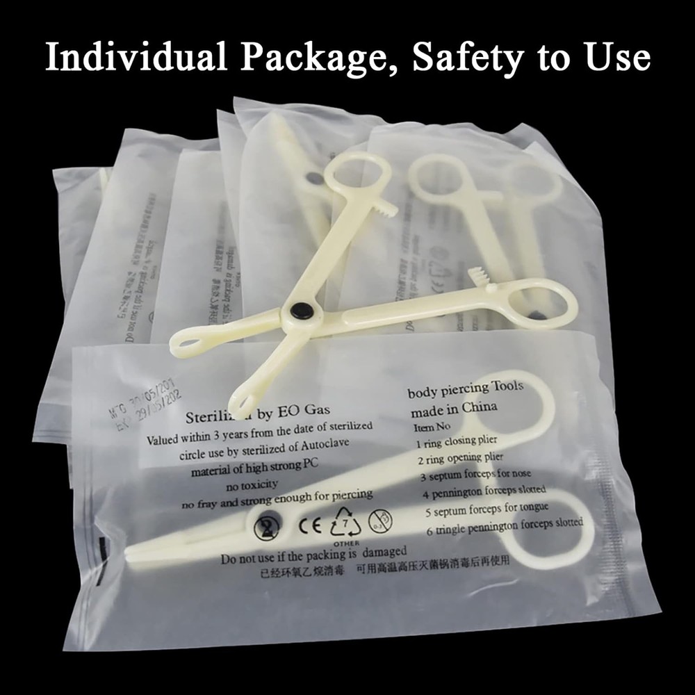 Piercing Kit - 43Pcs Autdor Professional Includes 25Pcs Mixed...