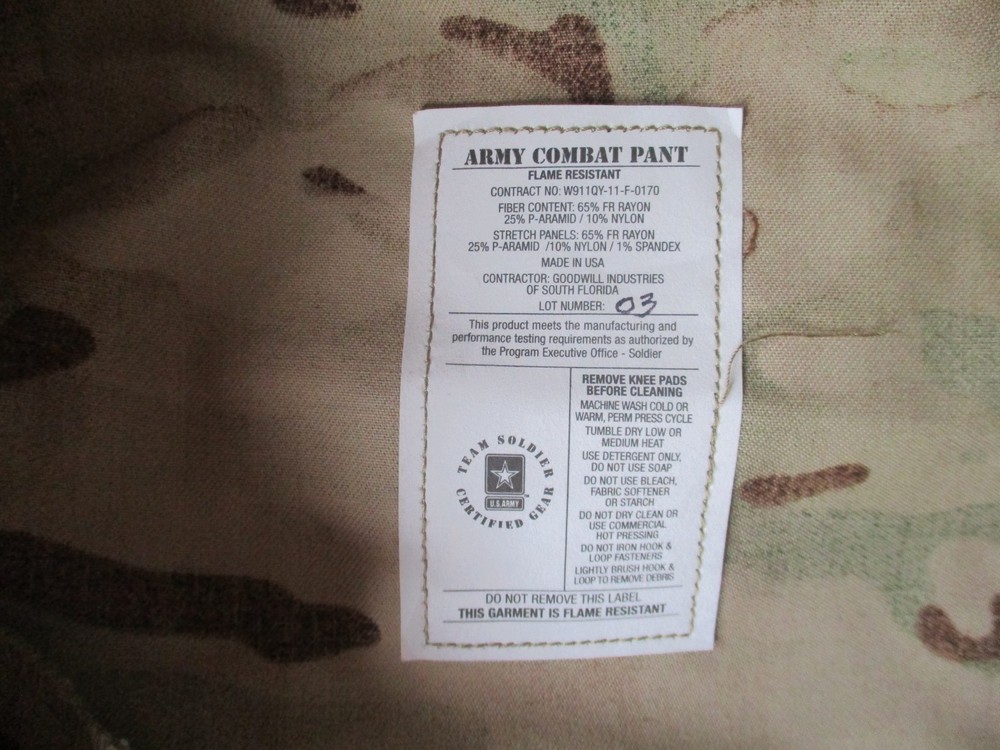NWoT OCP, Multicam True COMBAT PANTS, Crye Kneepad Model, MEDIUM SHORT