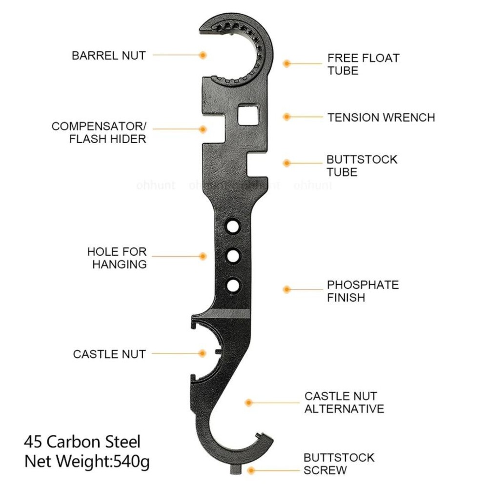 Multi-tool Combo Wrench 6 in 1 for Smithing, Spanner Removal & Installation, New