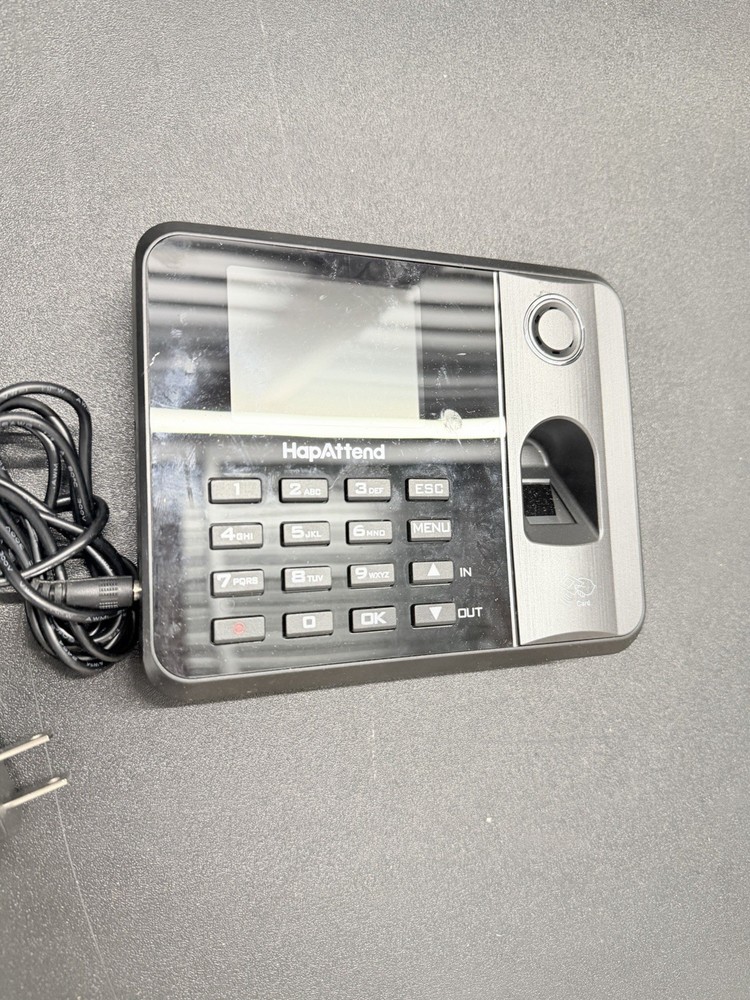 HapAttend Wireless Time Attendance Machine System - Wall Plug Keypad