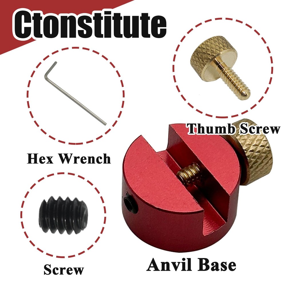 Hornady Lock-N-Load Anvil Base Kit Red Multicaliber AB1 Work with Comparator