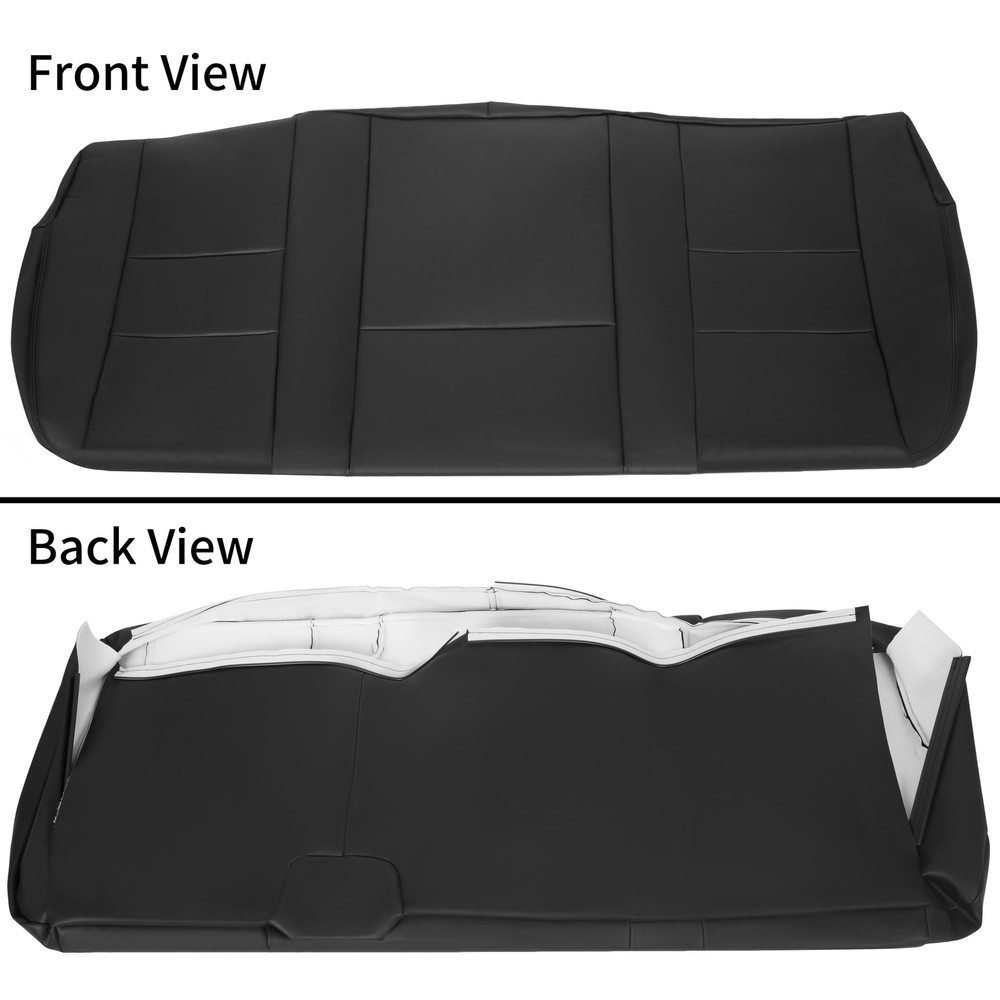 Black Front & Rear Seat Covers For 2013-2018 Ram 1500 2500 3500 Crew Cab 14PCS