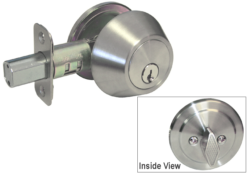 3 Sets Satin Nickel Entry Oval Egg Shape Door Locks with Deadbolt Knobs Same Key