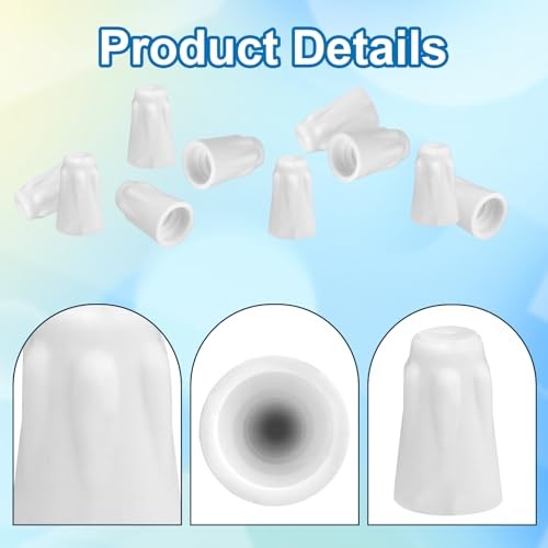 40pcs High Temperature Ceramic Wire Connectors, White Ceramic Waterproof Nuts