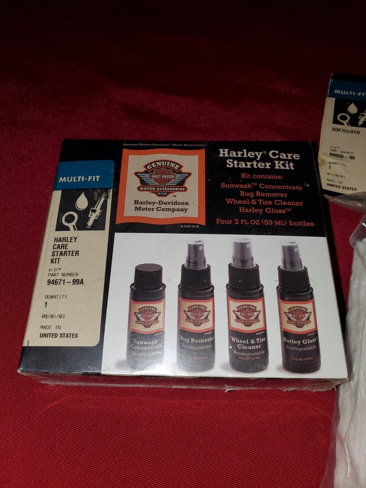 Harley Davidson Care Starter Kit # 94671-99A , 25 pack Softcloth 94656-98