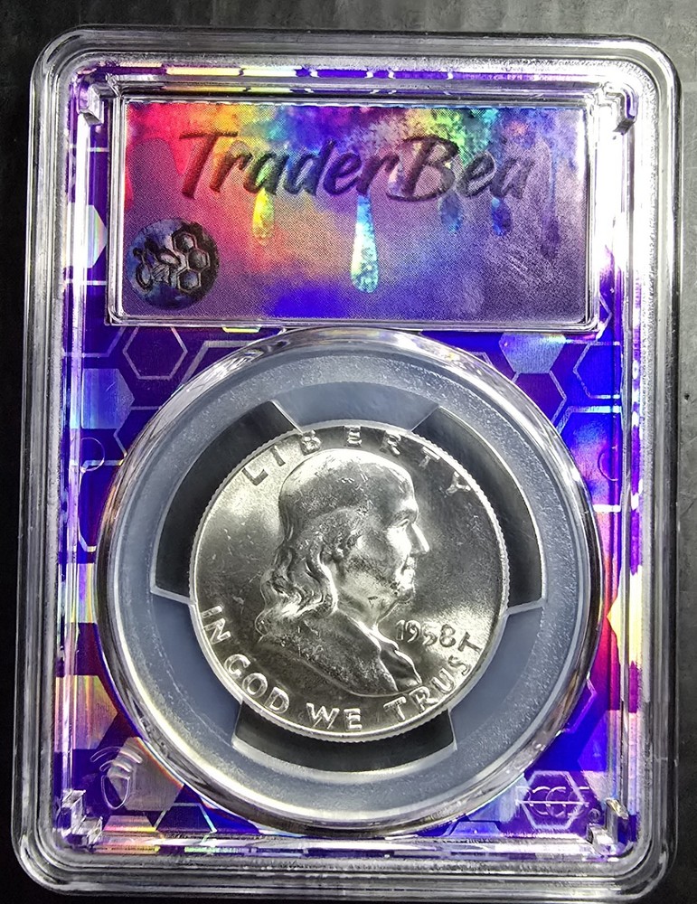 1958 Franklin Silver Half Dollar PCGS MS 63