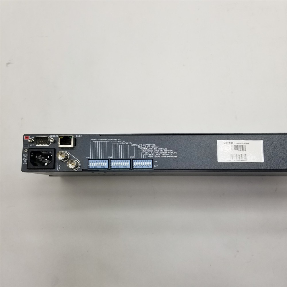 Harris RCP-16X4P Rackmount Remote 16x4 Programmable Crosspoint Pushbutton Panel