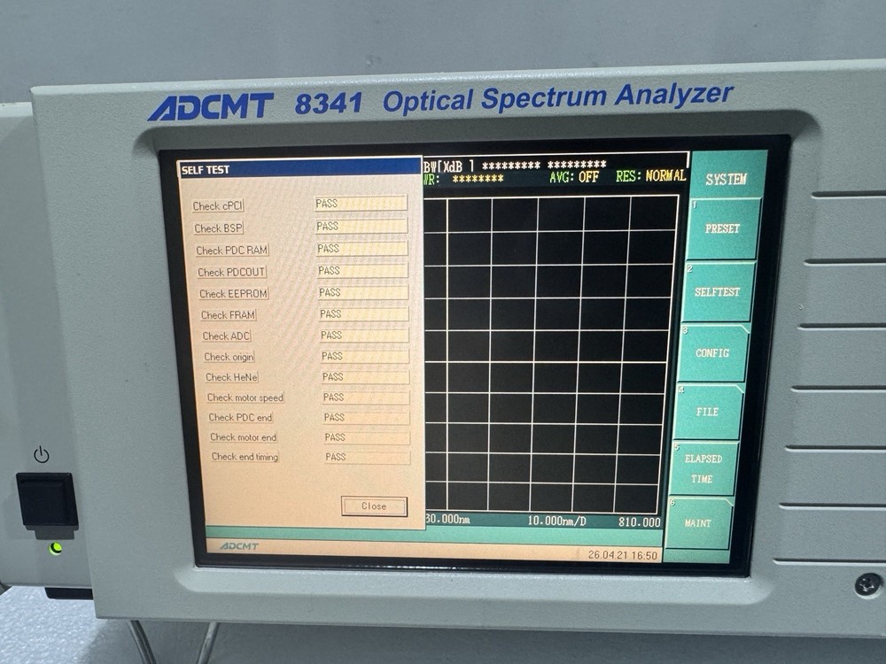 ADCMT 8341 Optical Spectrum Analyzer