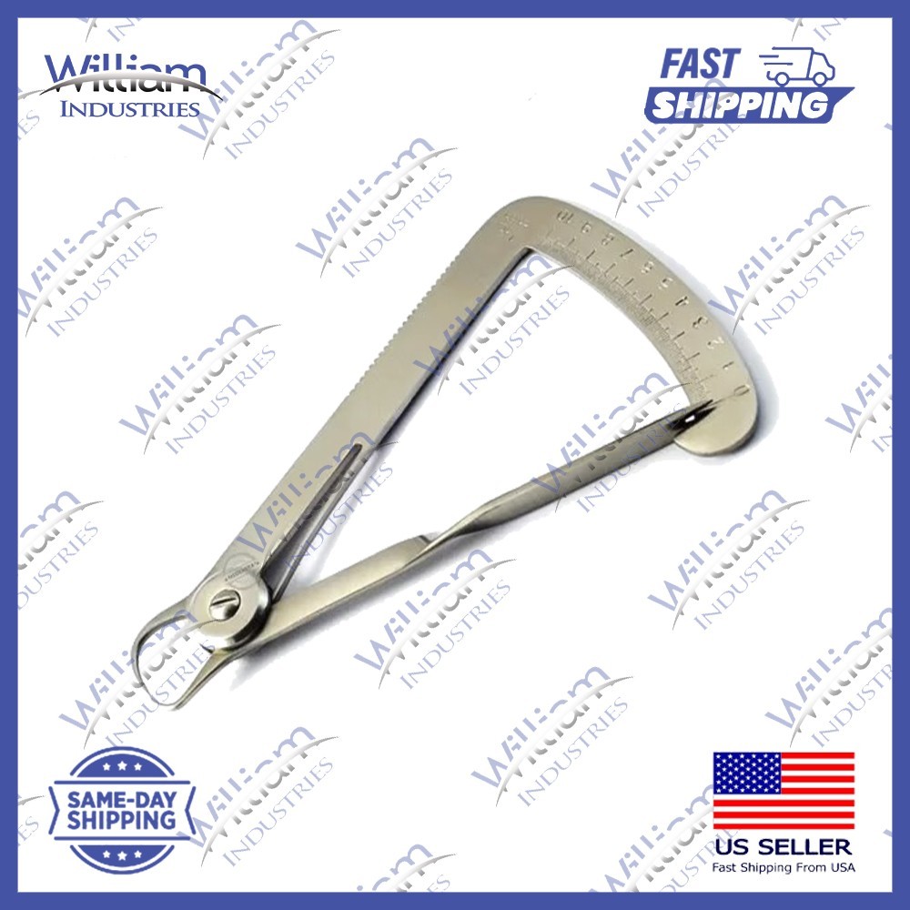 Dental Iwanson Crown Gauge Thickness Measuring Spring Caliper Lab Instruments