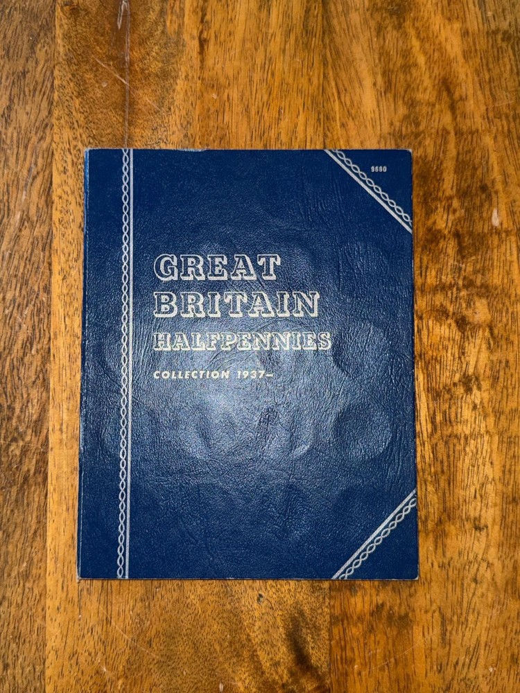 Great Britain Half Pennie Whitman Folder 1937-1967