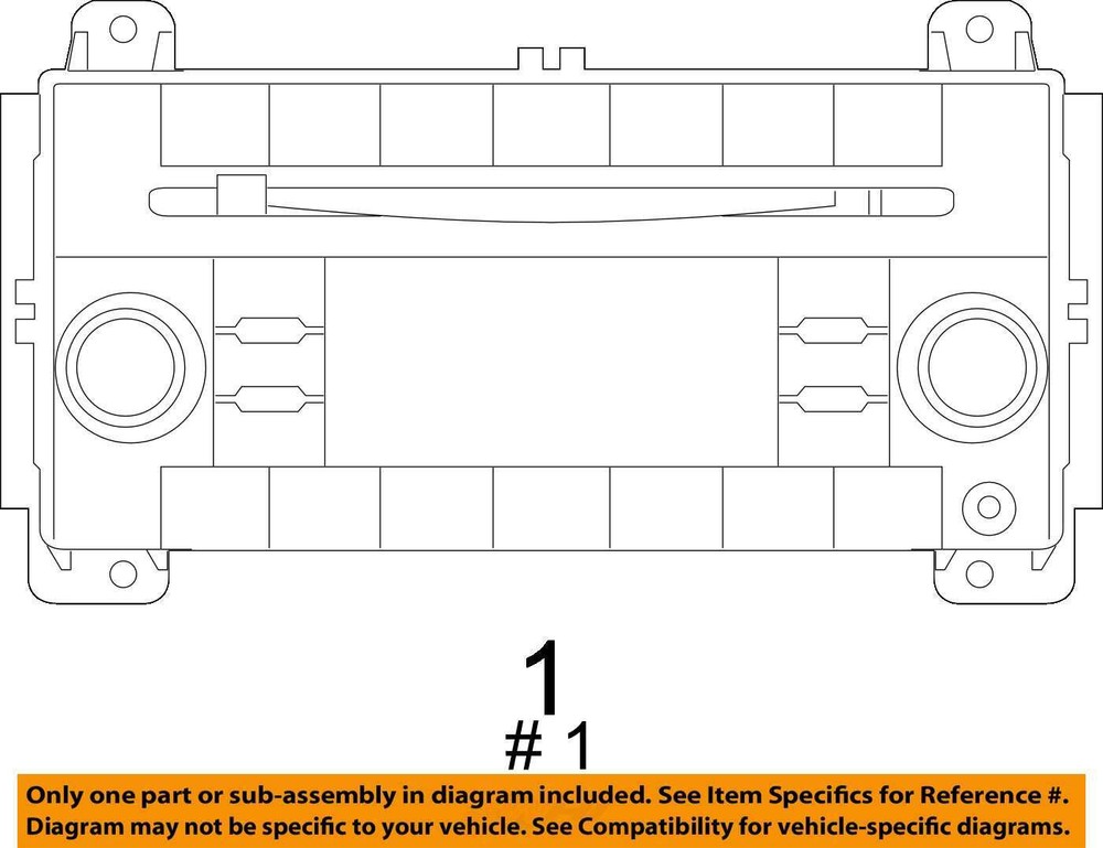 2017 Dodge Durango Touch Screen Display Receiver Part Number - 638-10649
