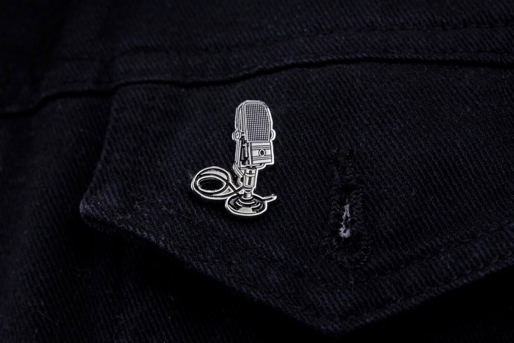 Vintage King RCA Microphone Enamel Pin - Limited Edition