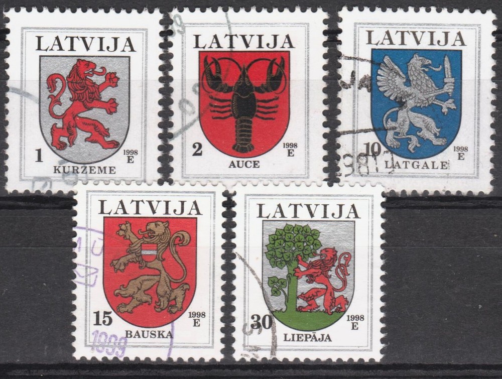 LATVIA 1998 Definitives set used