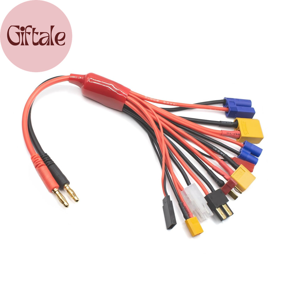 RC Battery Charger Adapter Leads 10 in 1 Multi Splitter Connector Wire Cable wit