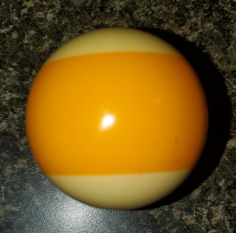 Replacement Regulation Pool Ball 9 Striped Yellow Ball