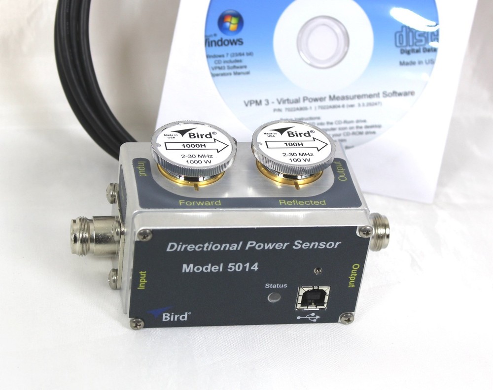 5014 USB Digital RF Power Sensor - Bird 43 Wattmeter Elements Compatible