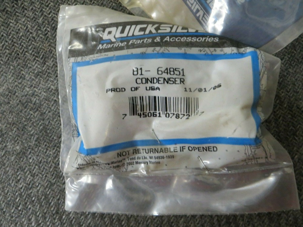 64851 Mercury Condenser (NLA), priced individually