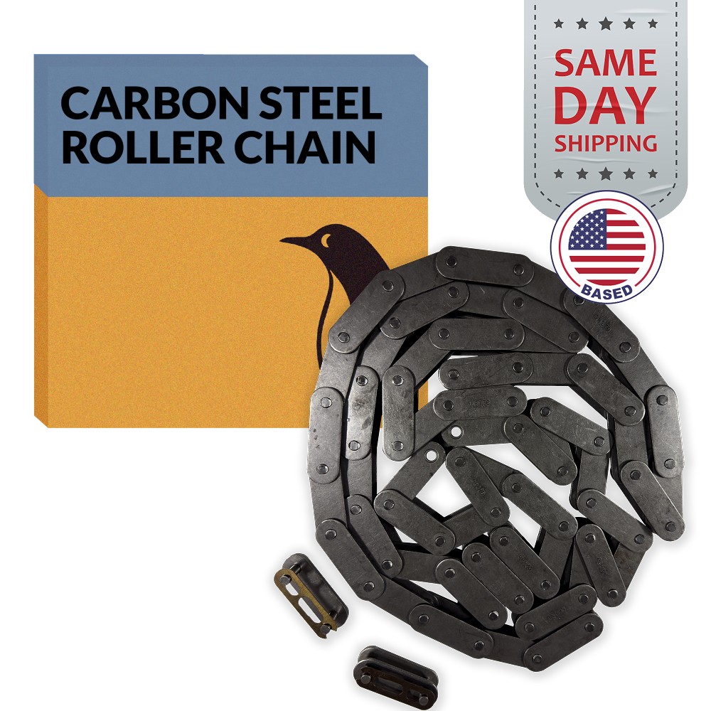 PGN C2080 Conveyor Roller Chain x 10 Feet + 2 Connecting Links