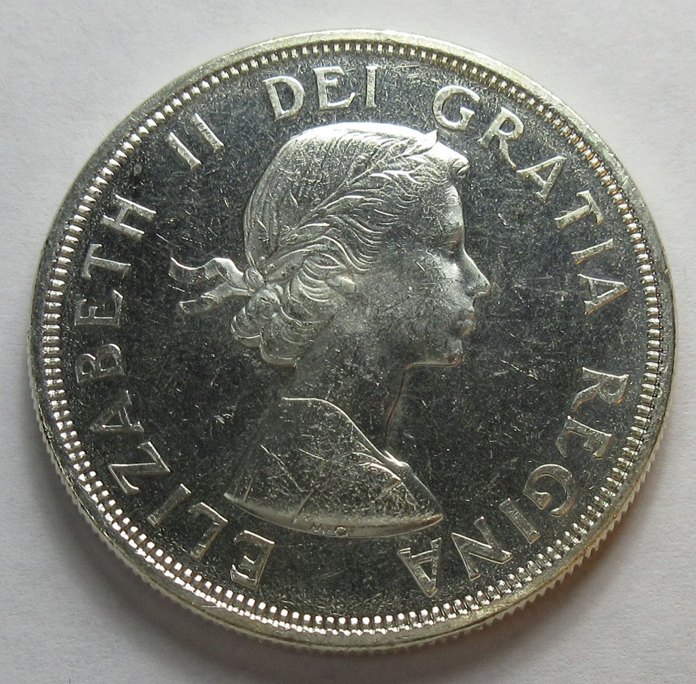 1964 Canada Silver Dollar Coin 80% (#1216T)