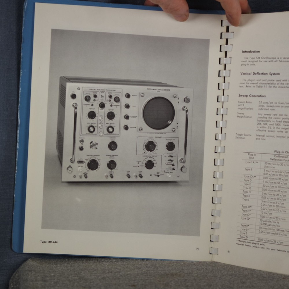 Tektronix RM544 Oscilloscope Instruction Manual & Service Information