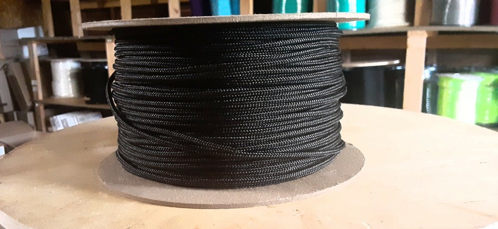 1/8 " x 430 ft. Smooth Braid MFP Utility Rope Spool.Black .