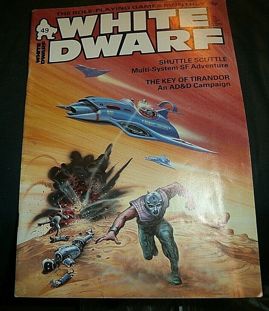 GAMES WORKSHOP WHITE DWARF #49 GOOD CONDITION DUNGEONS DRAGONS pathfinder
