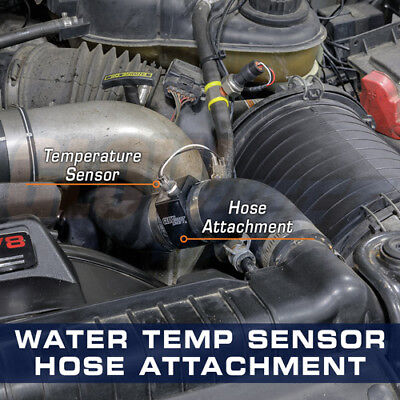 GlowShift 44mm (1-3/4") Water Temperature Gauge Sender Sensor Attachment