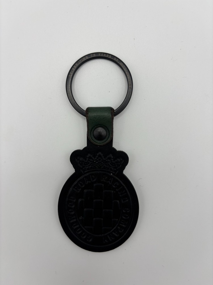 GRRC Leather Keyring Black/Green
