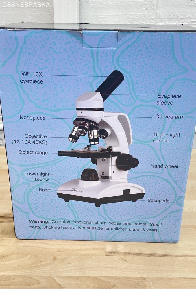 White Biological Microscope Telmu Model: XSP - 75