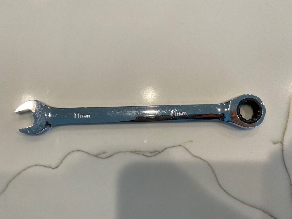 11mm 72 tooth12 Point Chrome Ratcheting box wrench open spanner nut tool