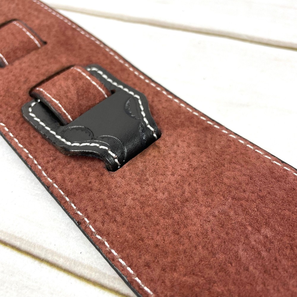 Walker & Williams LCT-21 Handmade Leather Strap Eagle & Feather Design